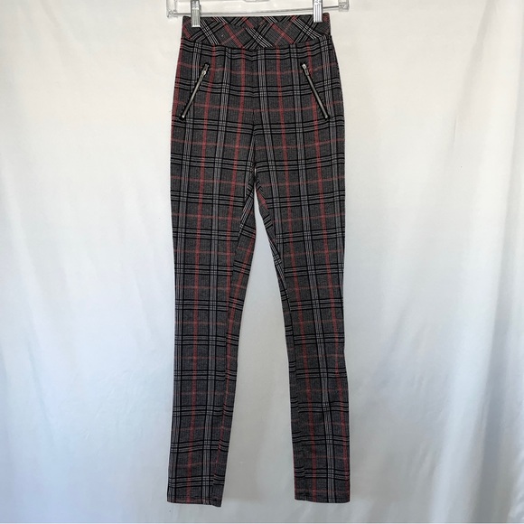 JOE B Plaid Legging Pants - Picture 2 of 4